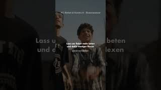 STATT DEM HASS.. 💔 KC Rebell &amp; Kontra K - Rosenwasser | Musik Zitate Deutsch | nieverstehen