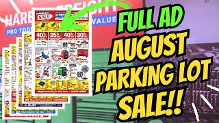 FULL AD Harbor Freight August Parking Lot SALE! #harborfreight #automobile #tools #diy