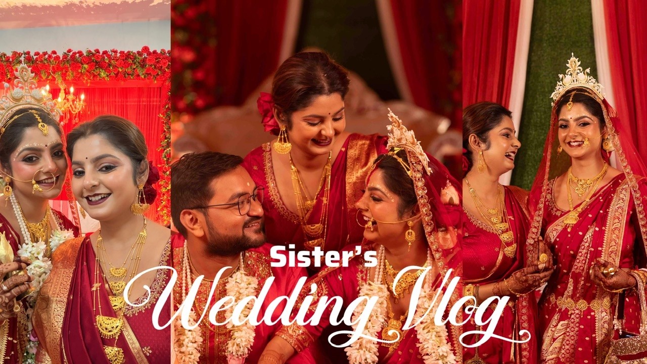 My Twin sister’s wedding Vlog ❤️✨| Briddhi |  | Gaye holud | Basor Rat e ki holo ? #BidiSuForever