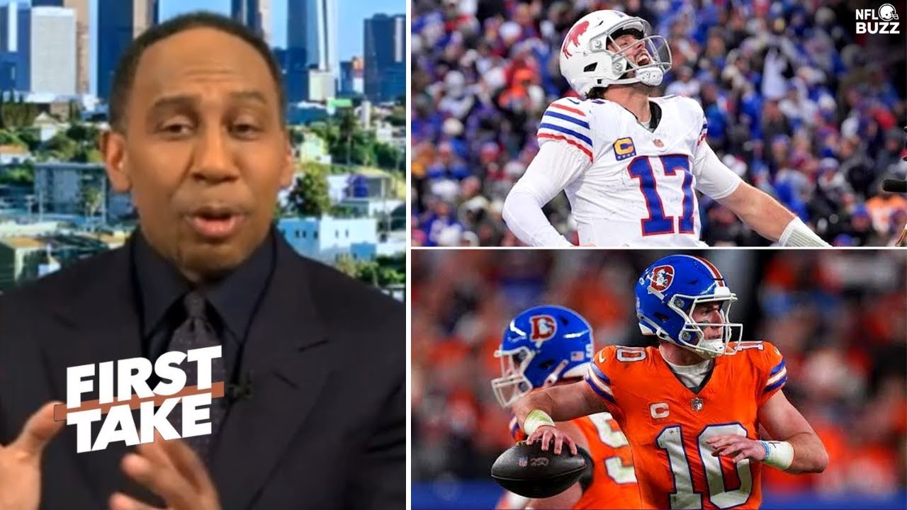 FIRST TAKE | "Bo Nix is UNSTOPPABLE!" - Stephen A. WARNS to Josh Allen in AFC Divisional vs Broncos