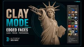 3ds Max Clay Mode — Edged Faces Tutorial #3dsmax #tutorial #claymodelling #script