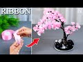 Bonsai creative ideas from satin ribbon  beautiful bonsai with ribbon crafts