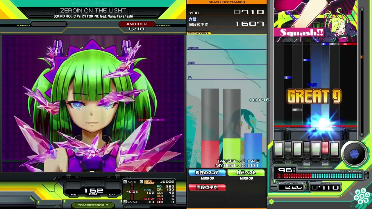 beatmania IIDX】ZEROIN ON THE LIGHT SPA 2P ミラー - YouTube