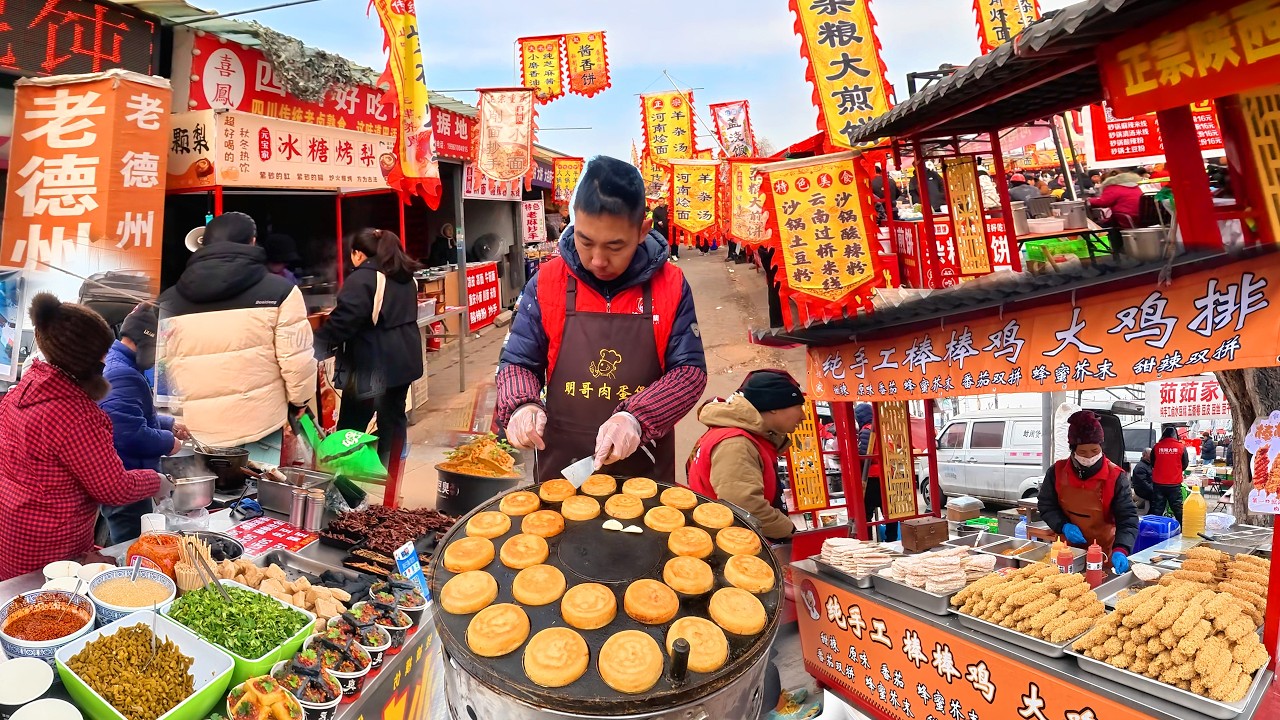 Самые безумные блюда на рынках Пекина? 🔥 Куриные ребрышки, медовый шаобин и барбекю-пиршество