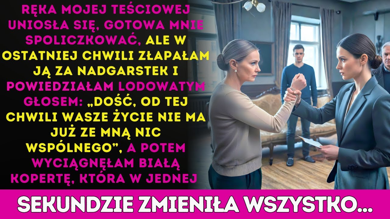Teściowa podniosła rękę, by mnie spoliczkować… złapałam jej nadgarstek i zaczęła się wojna