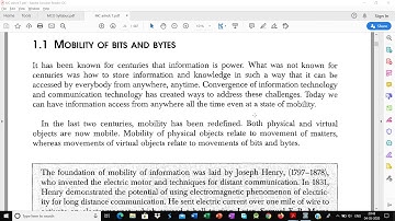 MCO- Mobile Computing- BE CSE-Mobility of Bits and Bytes