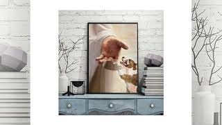 God jesus american staffordshire terrier take my hand canvas #short