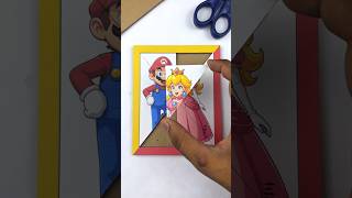 Super Mario Galaxy Cardboard Piece Placing Puzzle Craft Challenge #supermario #papercraft #art