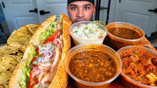 (ASMR) INDIAN CUISINE AND SUBWAY MUKBANG