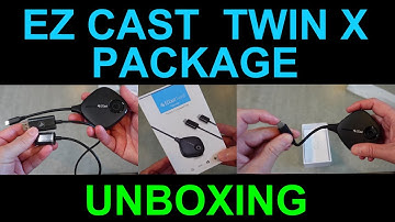 UNBOXING EZCast TwinX Transmitter Receiver Package with Type-C Quick Connect