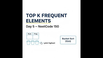 Day 5 — Top K Frequent Elements in 60 seconds (Bucket Sort 🔥)