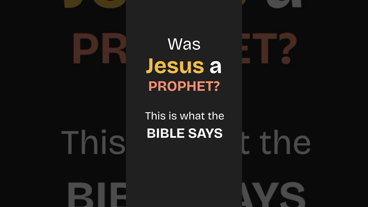 Was Jesus a prophet or God? #jesus #scriptureexplained #apologetics