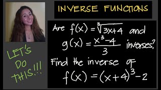 ALGEBRA: INVERSE FUNCTIONS by Jane Maciejewski (@janepmaciejewski2023 )