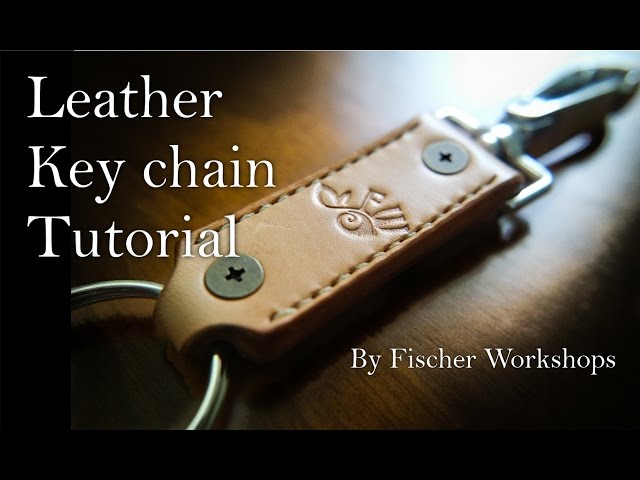 Leather Keychain Tutorial - YouTube