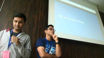 Flock 2016 - Realtime IRC chat on Fedora Hubs, Sayan Chowdhury and Ratnadeep Debnath