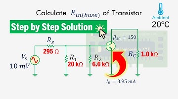 How to Calculate Base Input Resistance of Common Emitter BJT Amplifier