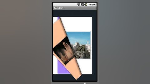 animation flip curl sur android