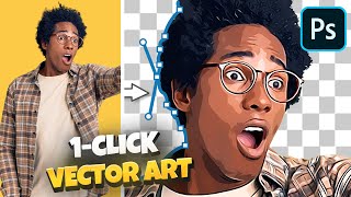How to Make Vector Art Effect (REAL VECTOR) - Photoshop Tutorial