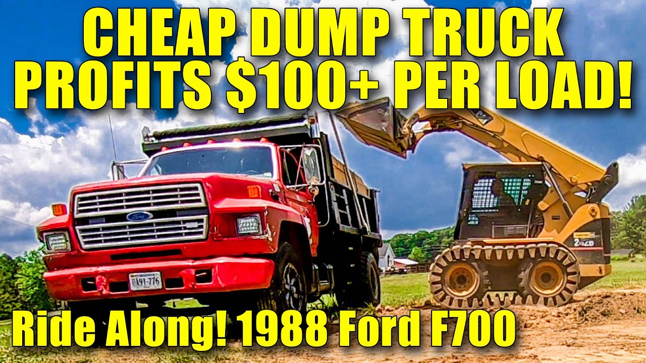 100 PER LOAD SELLING FREE DIRT CHEAP DUMP TRUCK SIDE HUSTLE (1988