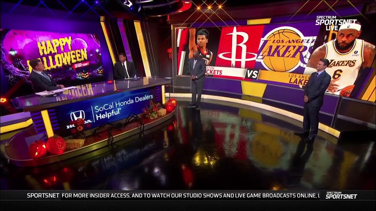 Spectrum Lakers beat Rockets YouTube