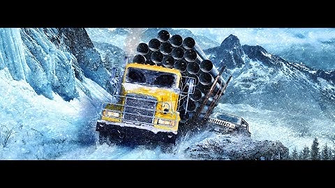 SnowRunner gameplay part 4. Delivering a massive cargo crate in Alaska.