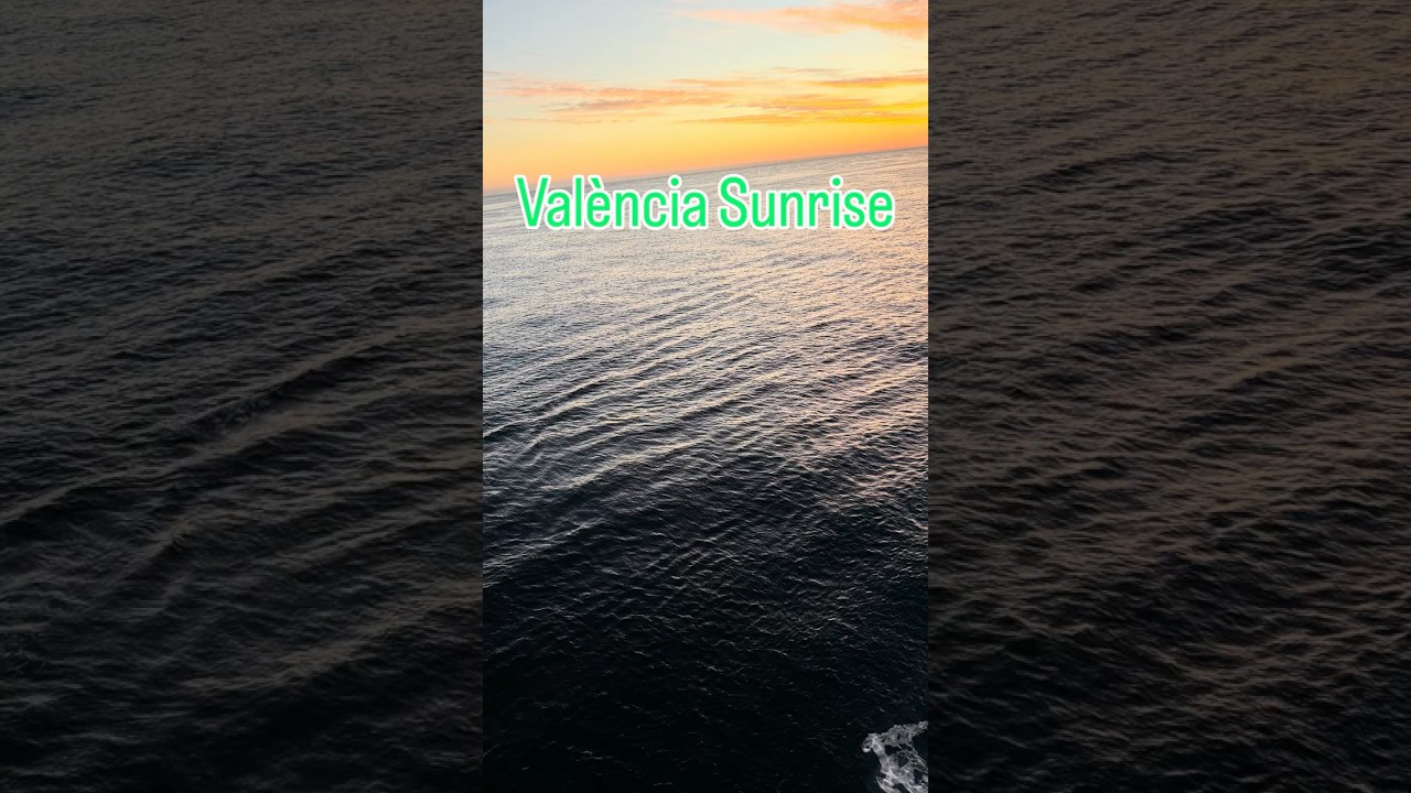 Sunrise in Valencia ☮️❤️😎 #cruise #travel #brillianceoftheseas #valencia