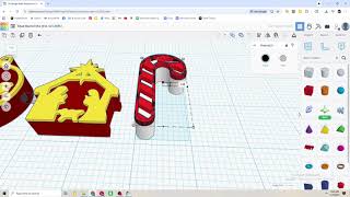 Candy Cane 3D Printed Bead Design Timelapse screenshot 2