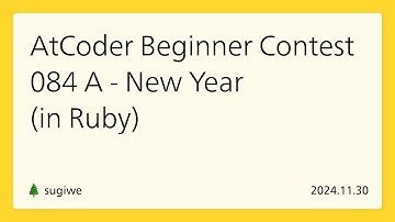 AtCoder Beginner Contest 084 A - New Year (in Ruby)