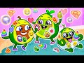 Funny stickers challenge  kids songs and funny cartoons with pit  penny