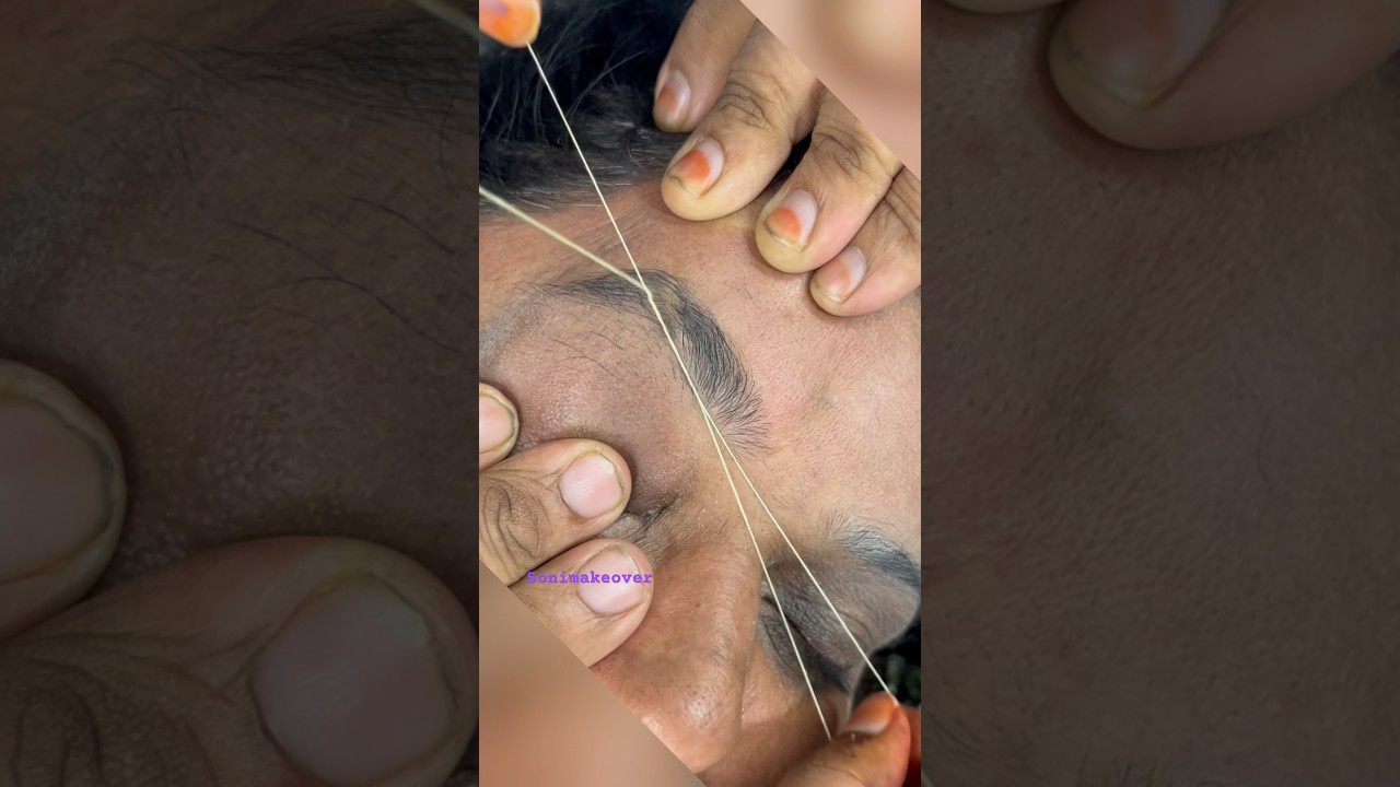 Mature skin eyebrow threading 