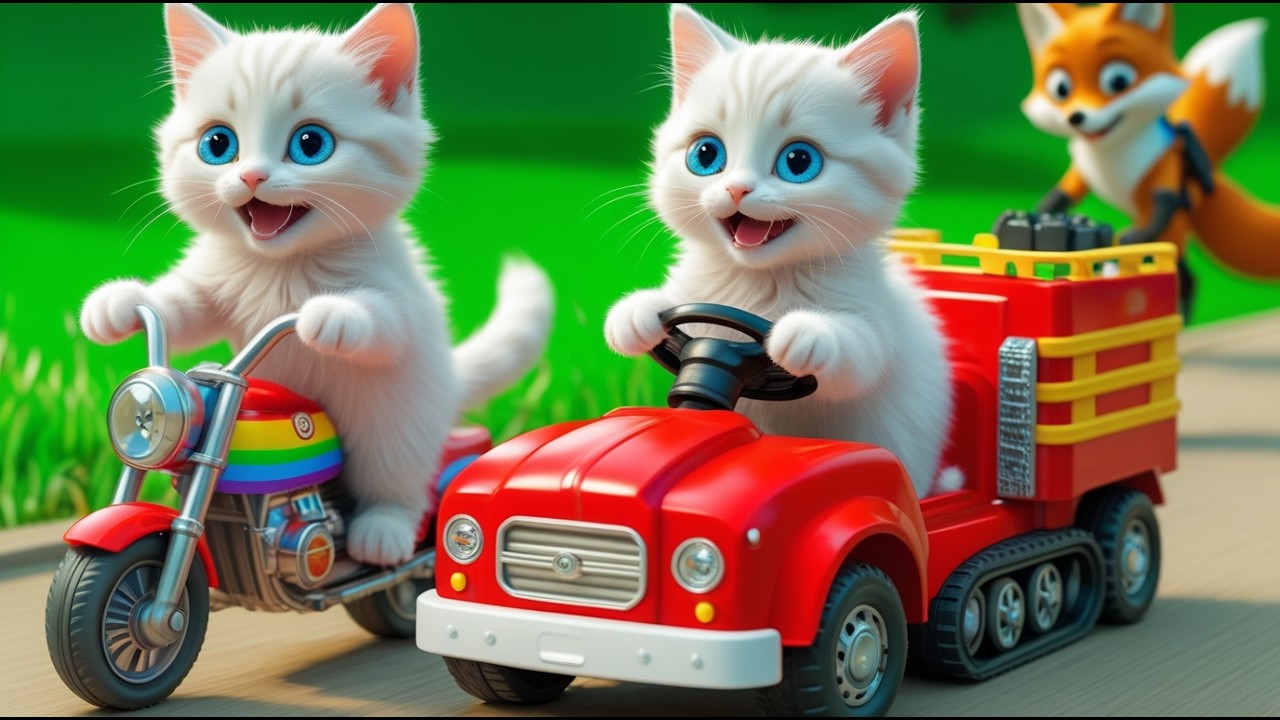 Mama Cat Trims Fur on the Farm and Makes Tiger Hat For Kittens At Home🐾🎩#7