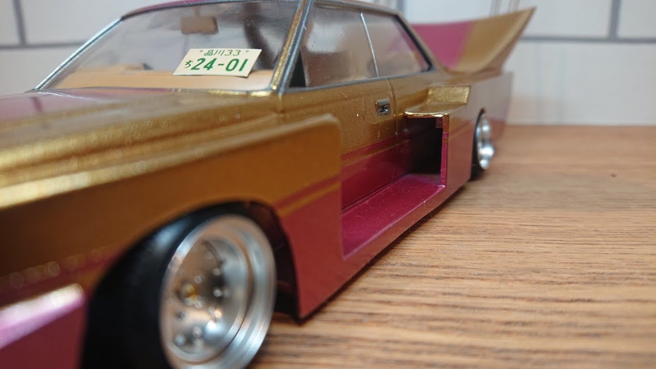 街道レーサー/グラチャン/Y30セドリック改/シルエット 街道レーサー/グラチャン/アオシマ/1/24/Y30セドリック/シルエット完成