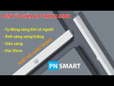 Video Đèn gắn tủ quần áo sạc pin, đèn cảm biến thông minh,... - youtube