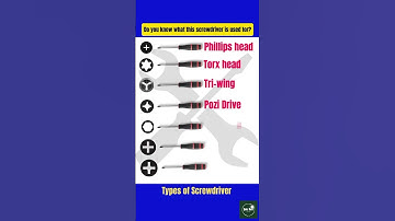 Learn Types of Screwdriver #english #trendingshorts
