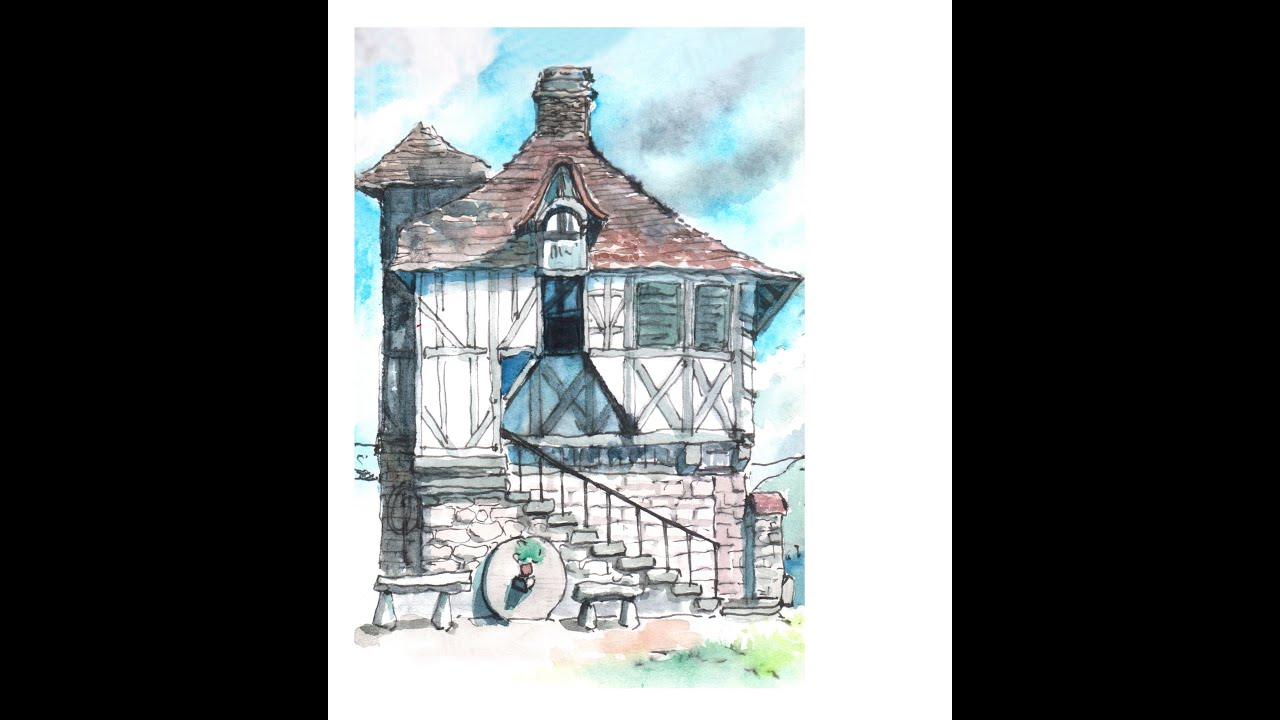 Urban Sketching a French House YouTube