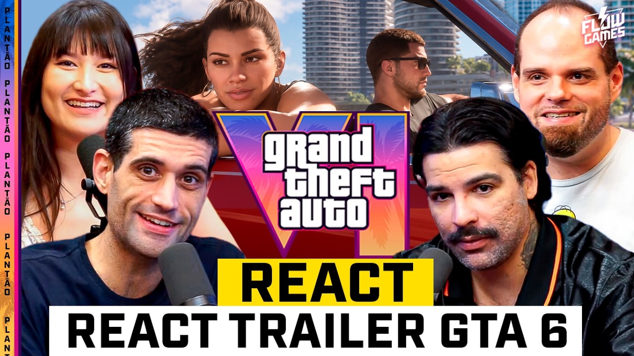 GTA 6: REACT do TRAILER de LANÇAMENTO! #flowgames