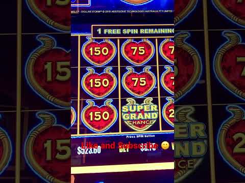 Super Grand Dollar Storm Slot Machine Jackpot!!!