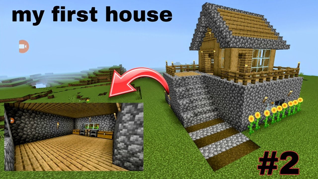 My first house in Minecraft gameplay #2 - YouTube