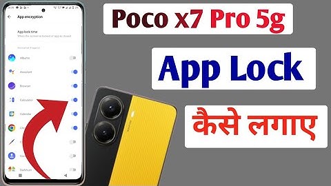 Poco x7 pro 5g me App lock kaise lagaye // how to app lock in poco x7 pro 5g me setting//app lock