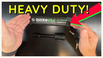 Rhino USA Trailer Hitch Lock - Patented 5/8" Locking Receiver Pin for Class III IV Hitches