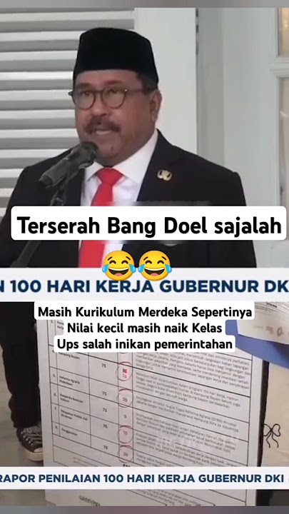 Terserah Bang Doel saja 😂#ranokarno #doel #gubernurdkijakarta #kinerja #pramonoanung