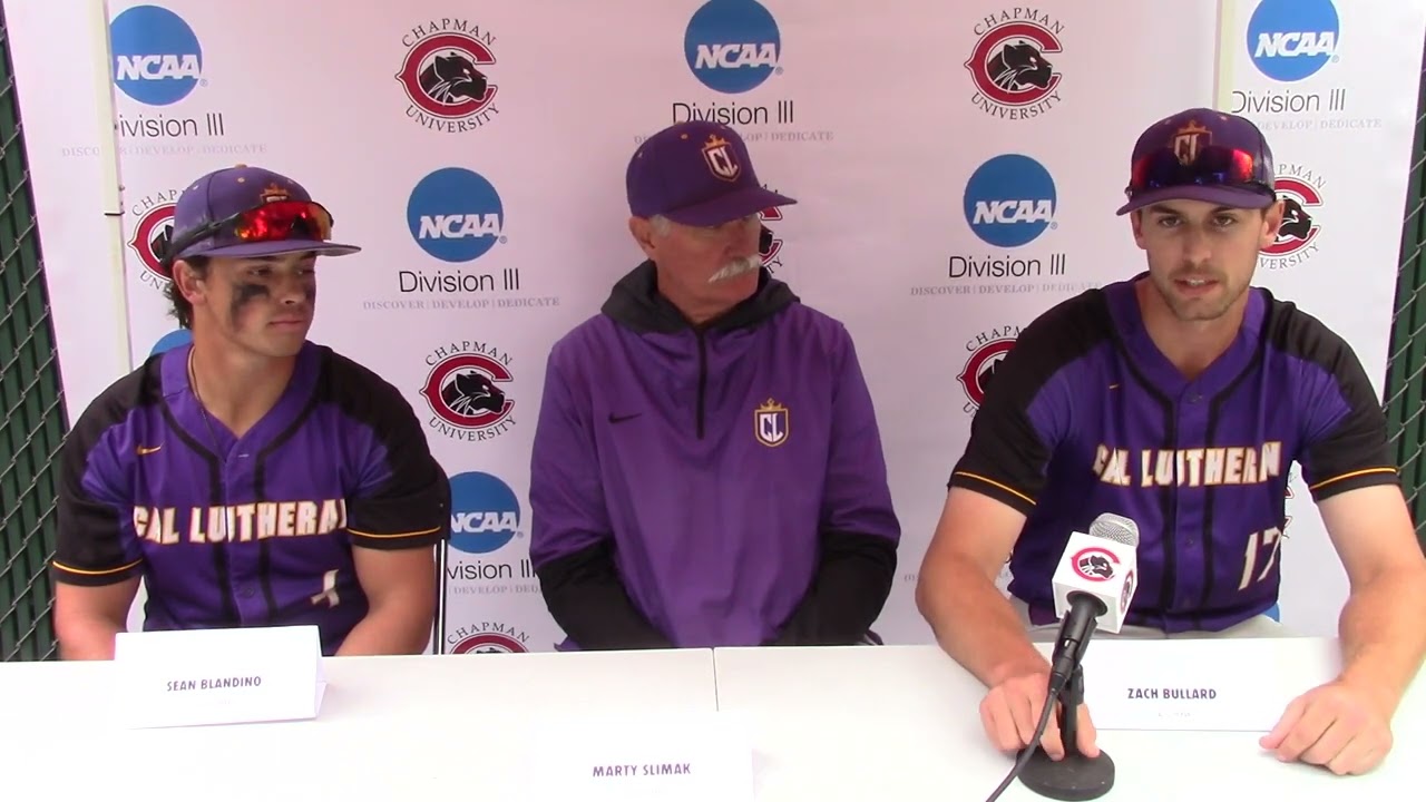 Cal Lutheran Baseball Press Conference  (05/20/22)