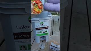 Bokashi Compost Bin from West Coast Seeds ♻️ #garden #shorts #shortsvideo #compost #wcs