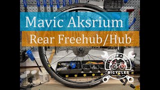 how to overhaul mavic aksrium | rear freehub/hub | bicycle wheel maintenance