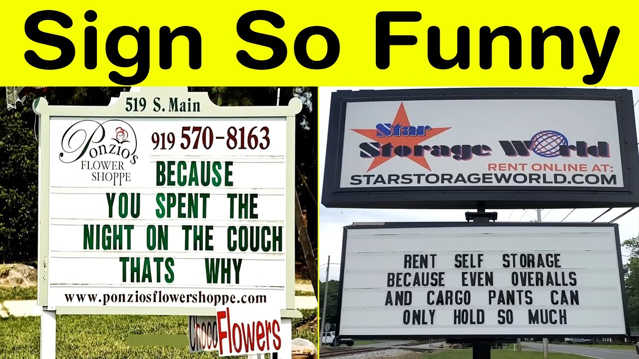 Signs So Funny, They Deserve a Stand-Up Special! || Happy Panda