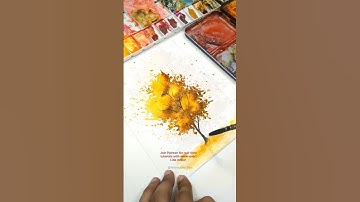 Watercolour Autumn Tree Tutorial | Watercolor Tips #watercolortutorial #painting #watercolortree