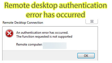 Remote desktop authentication error has occurred [Windows 10 FIX]