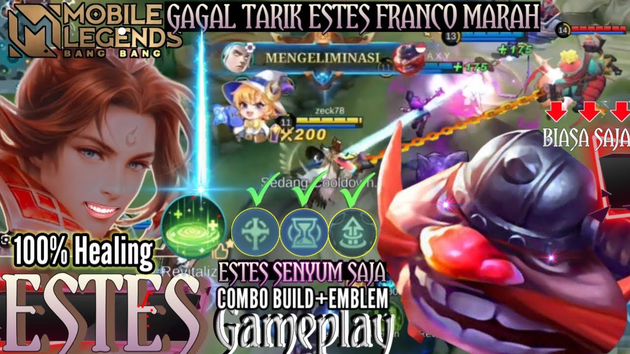 Estes Best build 2023 Recommend!! 100% Healer Best build top 1 global 2023 Estes mobile legends mlbb