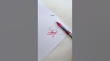 Thomas elegant signature #howtosign #shorts