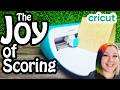 Scoring with the Cricut Joy - 3 Different Methods | Cricut Tutorial
